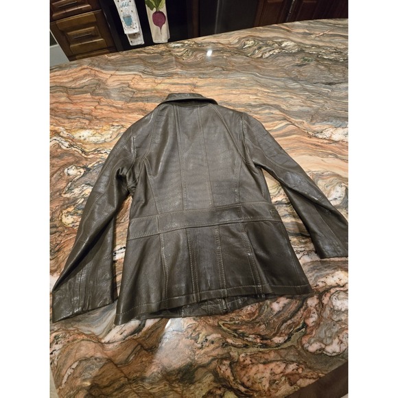 Marc New York Green Leather Jacket - Picture 10 of 15